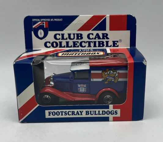 Vintage AFL 1995 Club Car Collectible Ford Model A Van Footscray Bulldogs