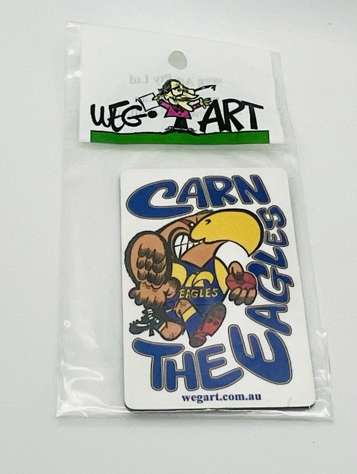 WEG WegArt Fridge Magnet - “Carn The Eagles” West Coast Eagles