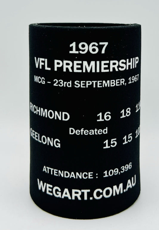 WegArt WEG Premiers Stubby Holder Can Cooler - Richmond Tigers 1967