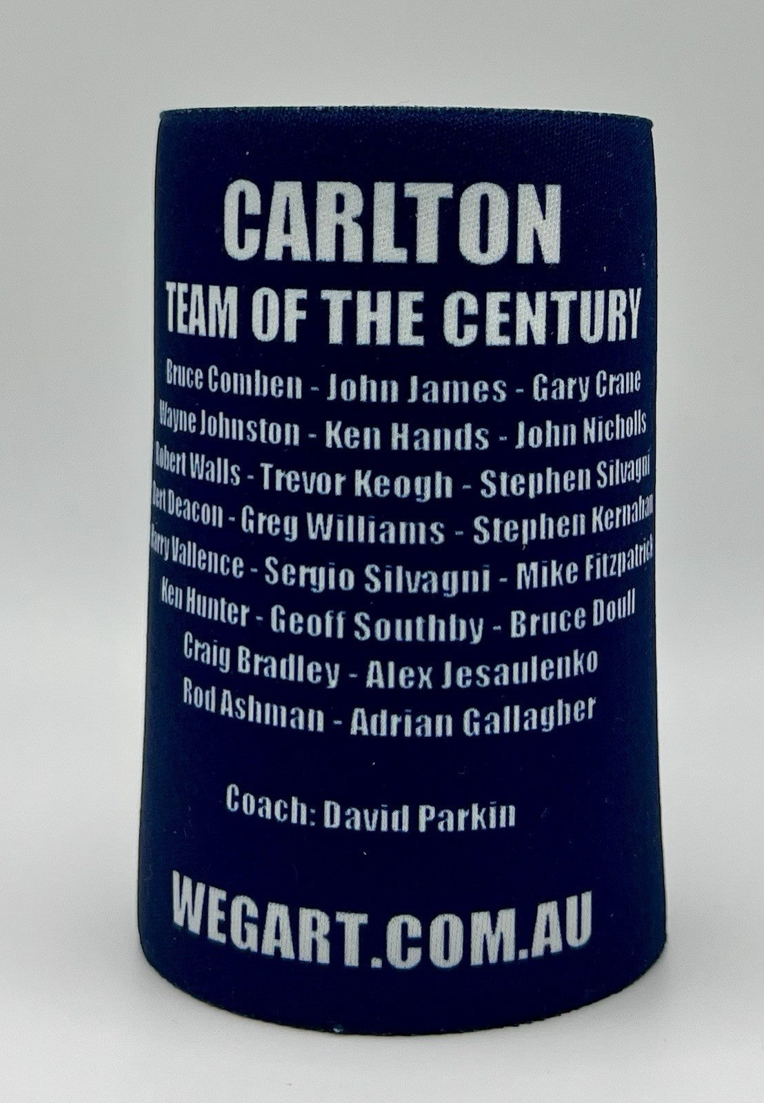 WegArt Stubby Holder Can Cooler - Carlton Blues “Carn The Blues”
