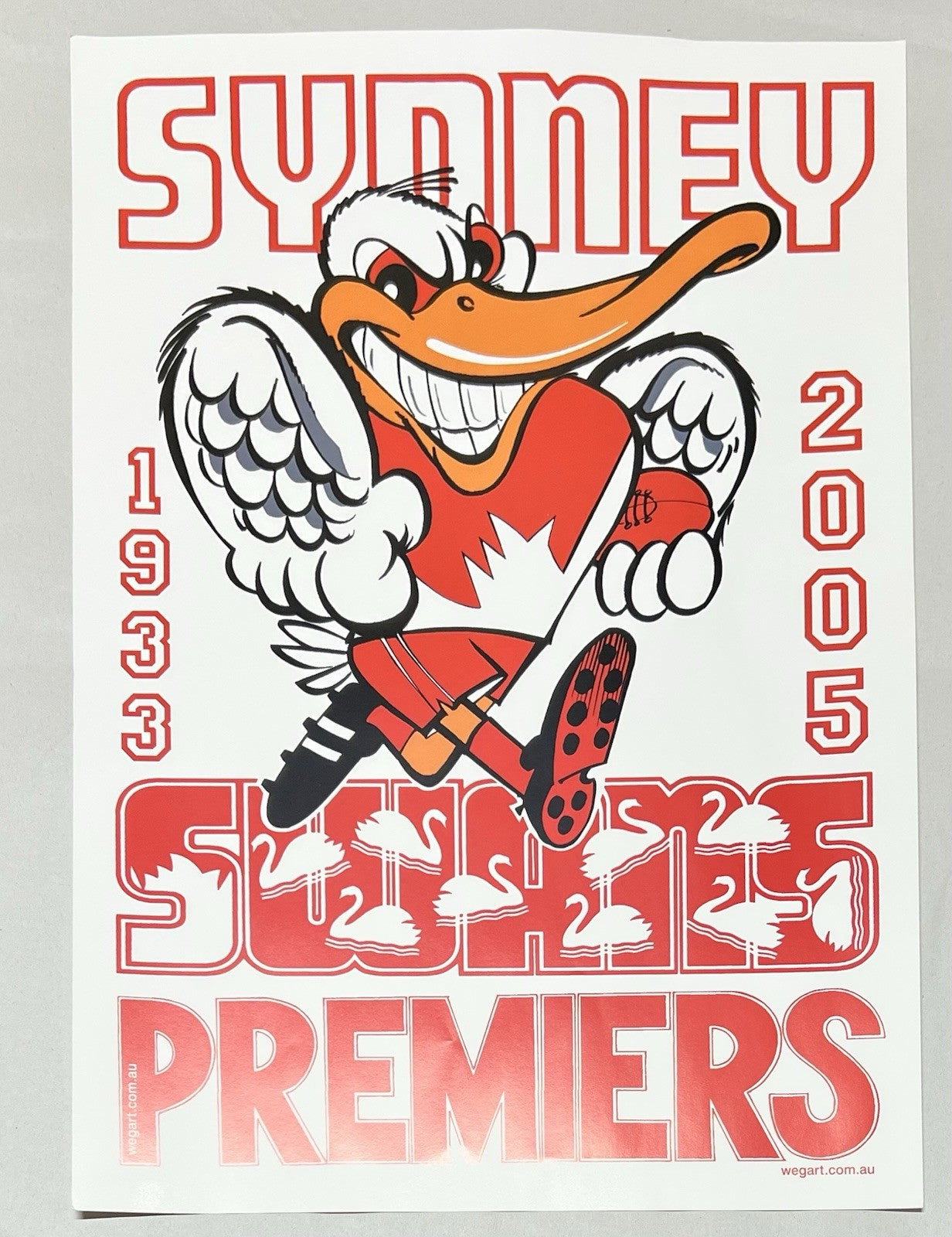 WegArt WEG 1933-2005 Sydney Swans Premiers Poster