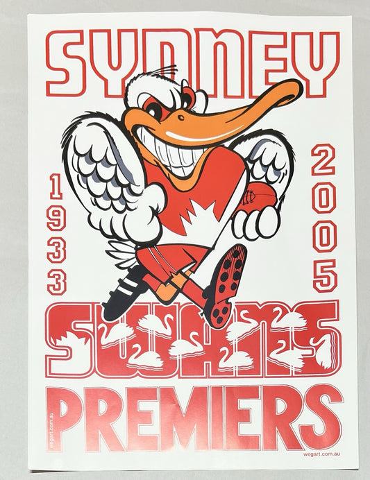 WegArt WEG 1933-2005 Sydney Swans Premiers Poster