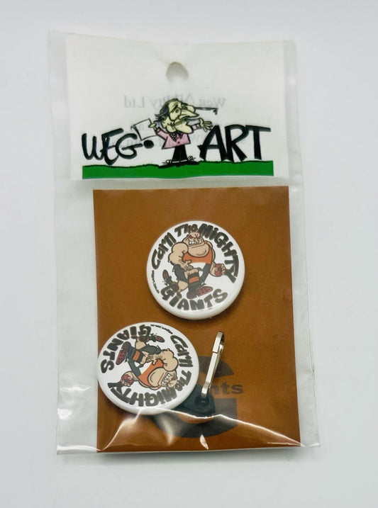 WegArt Twin Pack Button Badge & Zipper Pull / Tag  Greater Western Sydney Giants