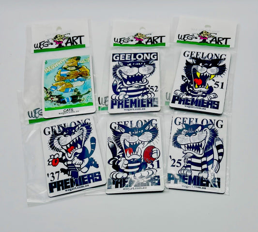 WEG WegArt Fridge Magnet - “Carn The Cats” Geelong Cats