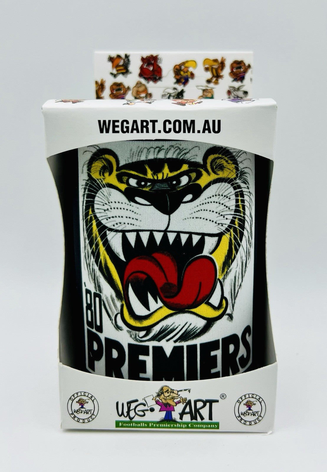 WegArt WEG Premiers Stubby Holder Can Cooler - Richmond Tigers 1980