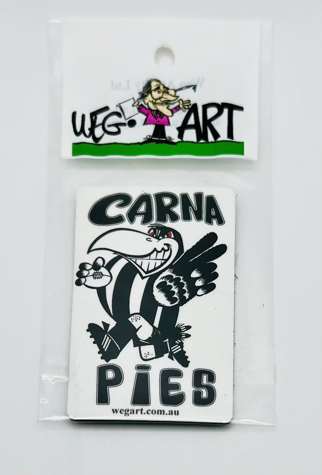 WEG WegArt Fridge Magnet - “Carna Pies” Collingwood Magpies