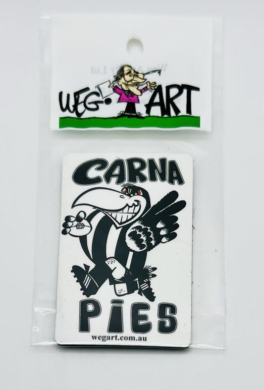 WEG WegArt Fridge Magnet - “Carna Pies” Collingwood Magpies