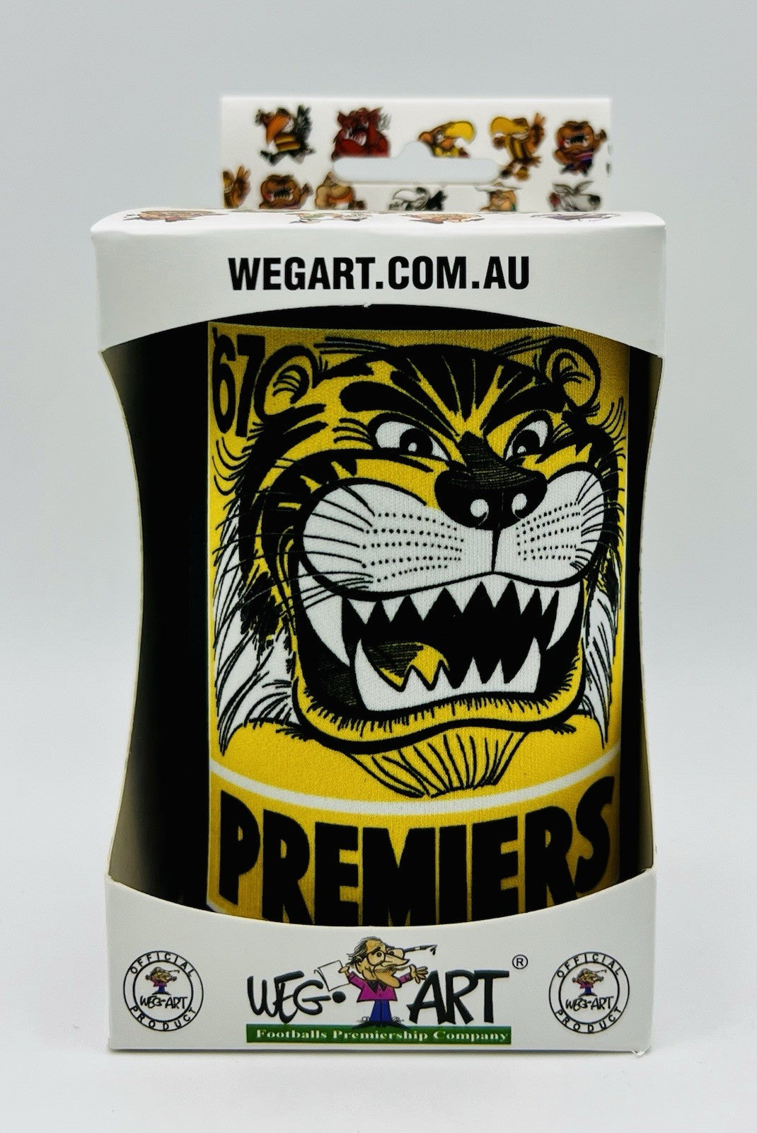 WegArt WEG Premiers Stubby Holder Can Cooler - Richmond Tigers 1967
