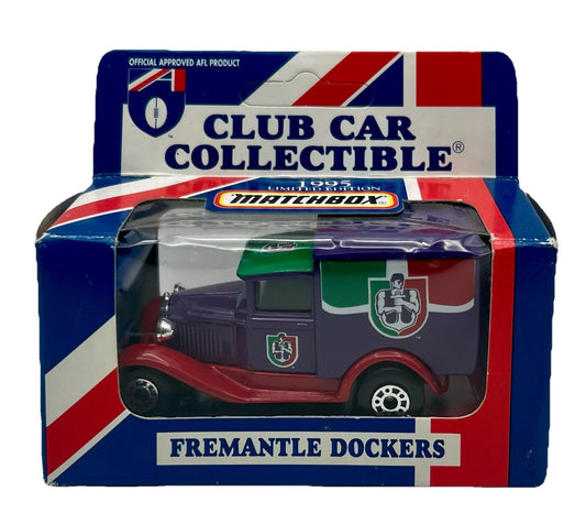 Vintage AFL 1995 Club Car Collectible Ford Model A Van Diecast Fremantle Dockers