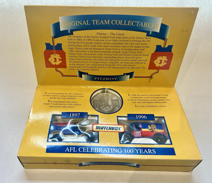 Matchbox AFL Centenary Original Team Collectable Cars Fitzroy Lions 1996