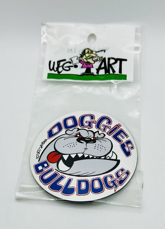 WEG WegArt Fridge Magnet - Western Bulldogs Doggies Round Magnet