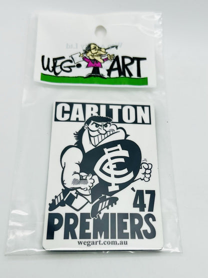 WEG WegArt Premiers Fridge Magnet - Carlton Blues 1947