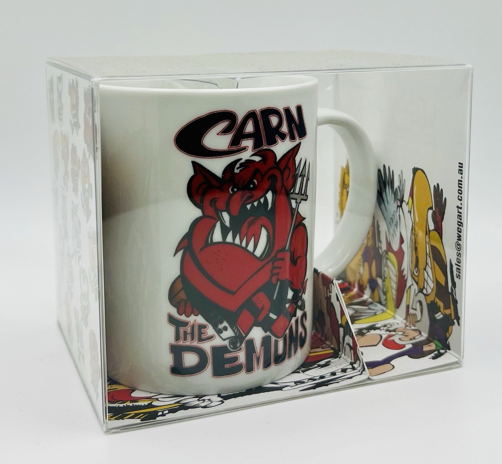 WegArt WEG Supporter Mug  - Melbourne Demons - “Carn The Demons”