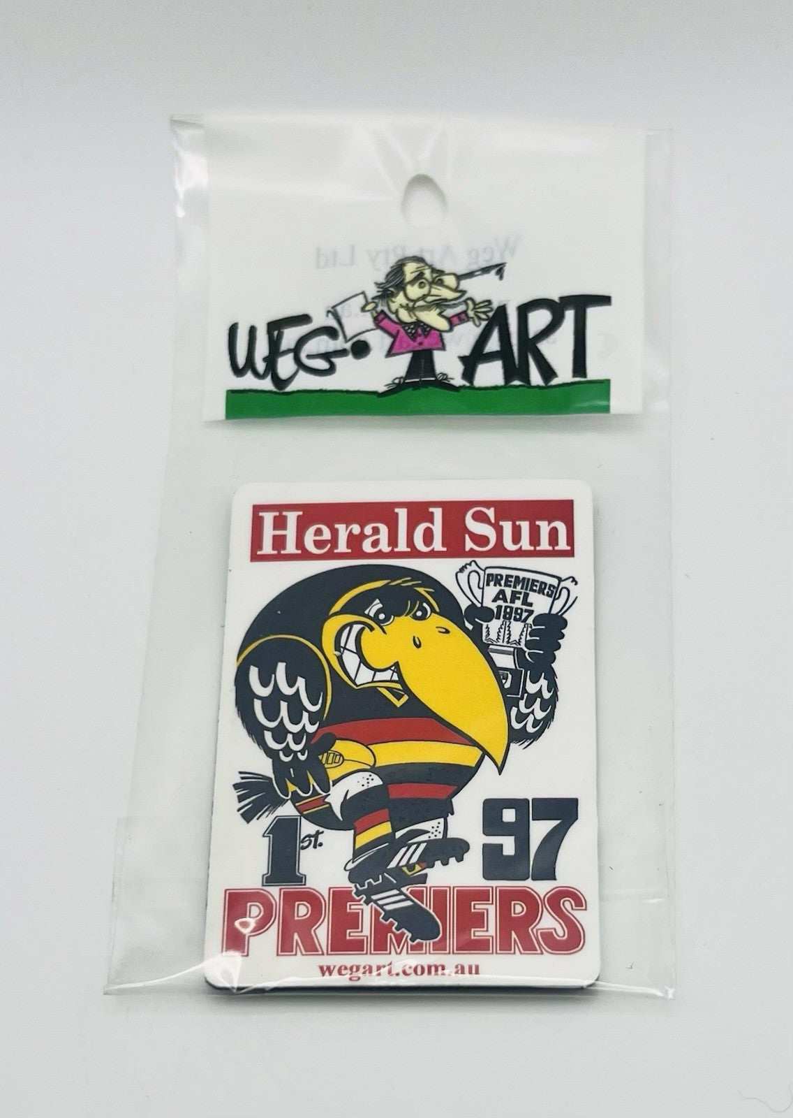 WEG WegArt Full Set Of 4 Premiers & Supporters Fridge Magnets - Adelaide Crows