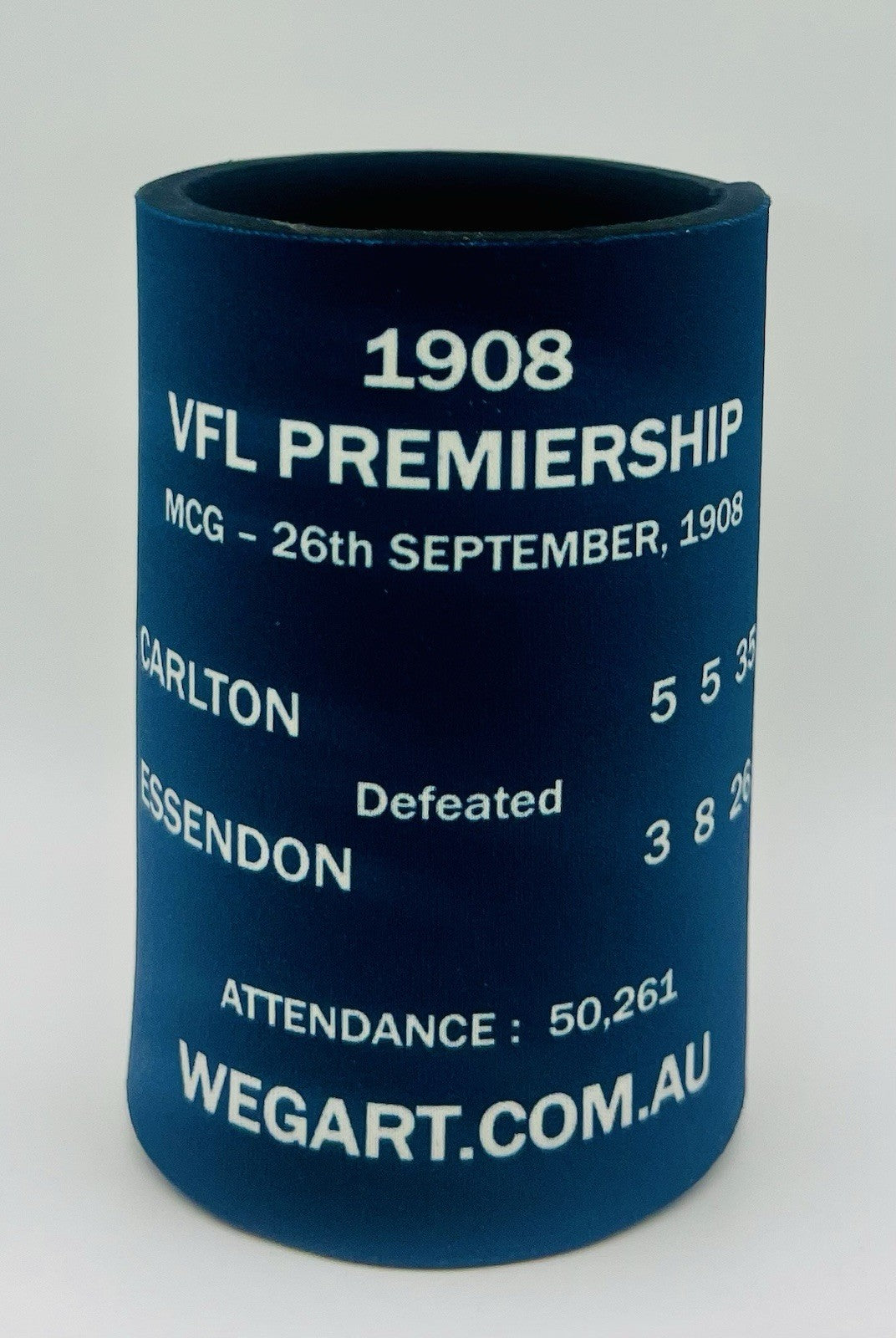 WegArt WEG Premiers Stubby Holder Can Cooler - Carlton Blues 1908