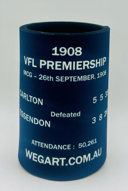 WegArt WEG Premiers Stubby Holder Can Cooler - Carlton Blues 1908