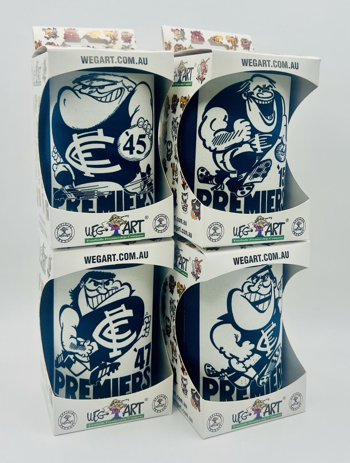 WegArt WEG Premiers Stubby Holder Can Cooler - Carlton Blues 1968