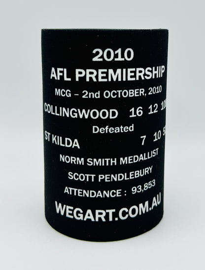 WegArt WEG Premiers Stubby Holder Can Cooler - Collingwood Magpies 2010
