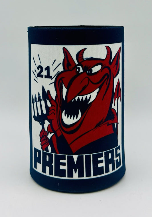 WegArt WEG Premiers Stubby Holder Can Cooler - Melbourne Demons 2021