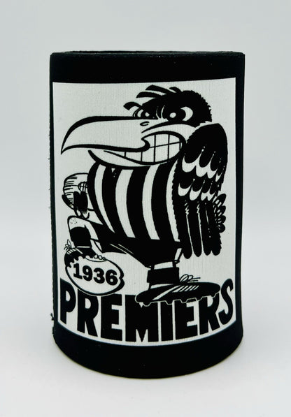 WegArt WEG Premiers Stubby Holder Can Cooler - Collingwood Magpies 1936