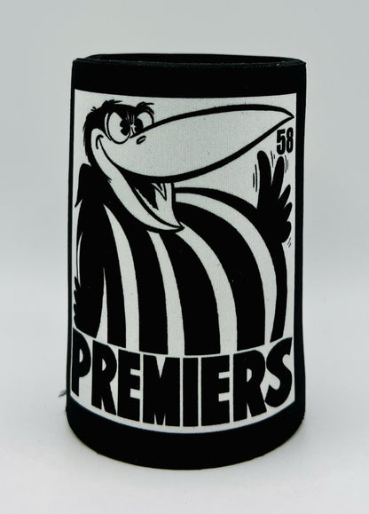 WegArt WEG Premiers Stubby Holder Can Cooler - Collingwood Magpies 1958