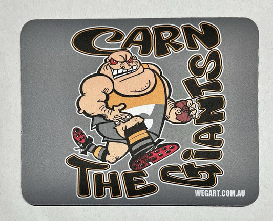 WegArt mouse pad - GWS Greater Western Sydney Giants “Carn The Giants”
