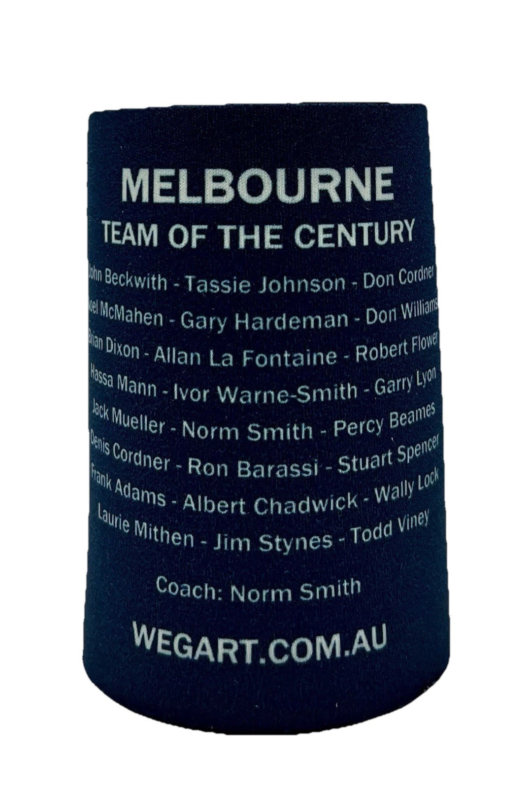 WegArt Stubby Holder Can Cooler - Melbourne Demons “Carn The Demons”