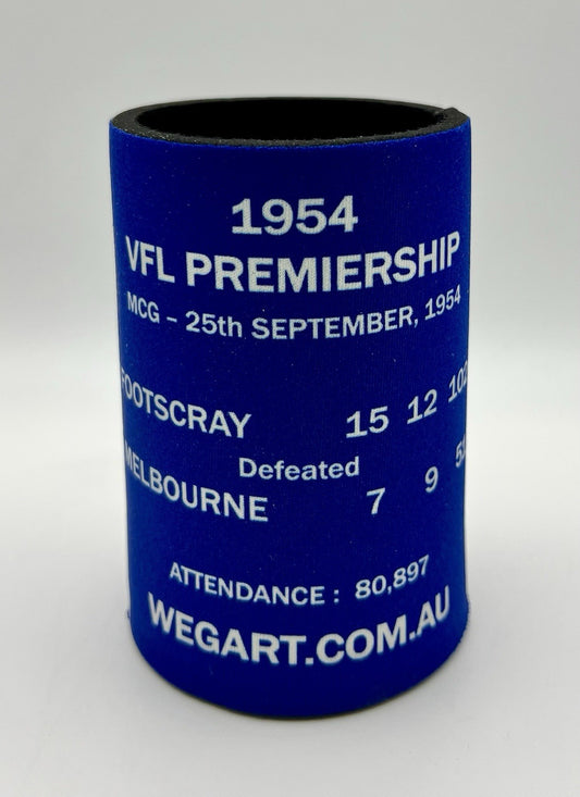 WegArt WEG Premiers Stubby Holder Can Cooler - Footscray Bulldogs 1954