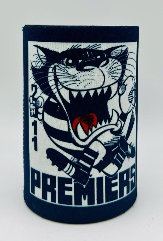 WegArt WEG Premiers Stubby Holder Can Cooler - Geelong Cats 2011