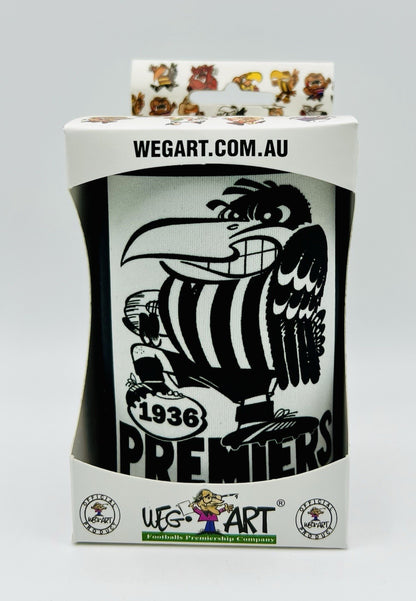 WegArt WEG Premiers Stubby Holder Can Cooler - Collingwood Magpies 1936