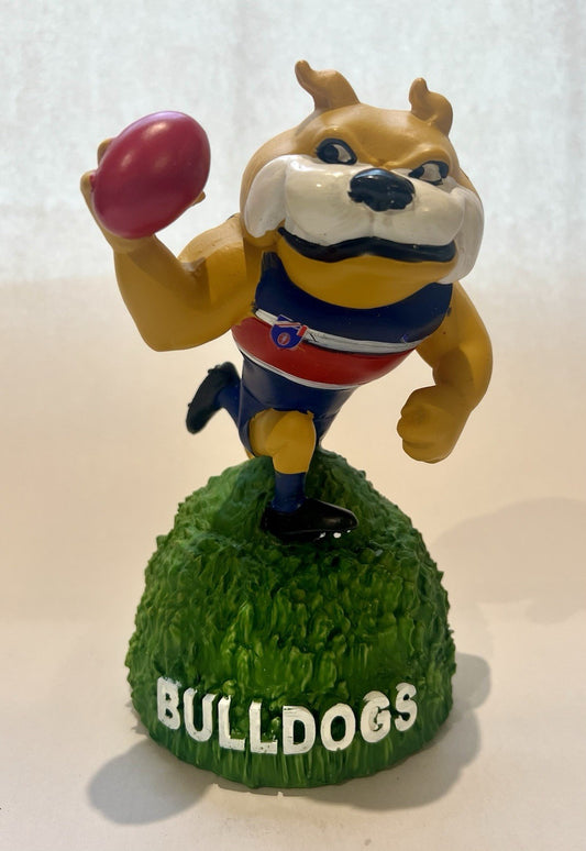 Retro AFL Western Bulldogs Mascot Figurine Statue