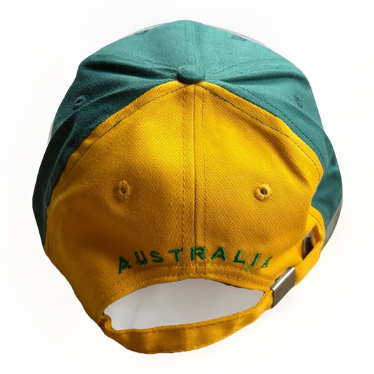 Australia Green And Gold Hat Cap Adjustable One Size