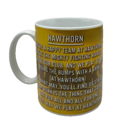 AFL Coffee Mug Hawthorn Hawks Theme Song