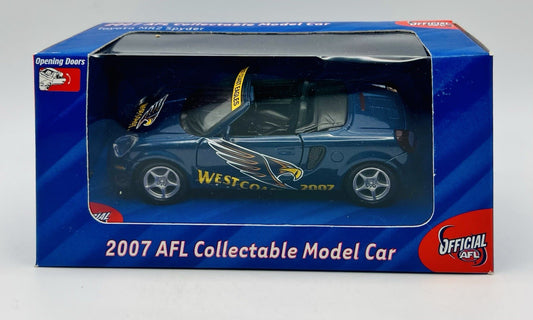 2007 AFL Collectable Model Car Toyota MR2 Spyder West Coast Eagles