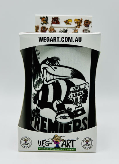 WegArt WEG Premiers Stubby Holder Can Cooler - Collingwood Magpies 1953
