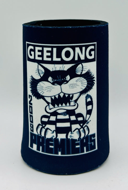 WegArt WEG Premiers Stubby Holder Can Cooler - Geelong Cats 2009