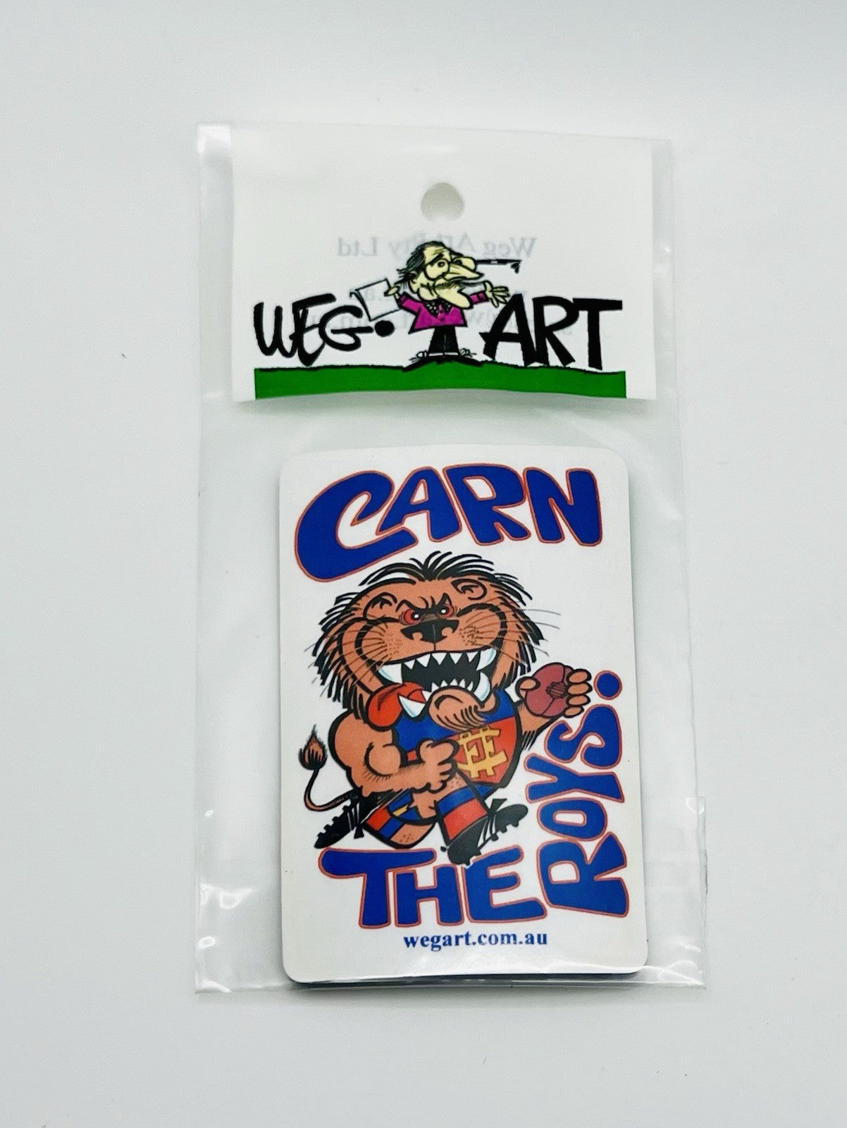 WEG WegArt Fridge Magnet - “Carn The Roys” Fitzroy Lions