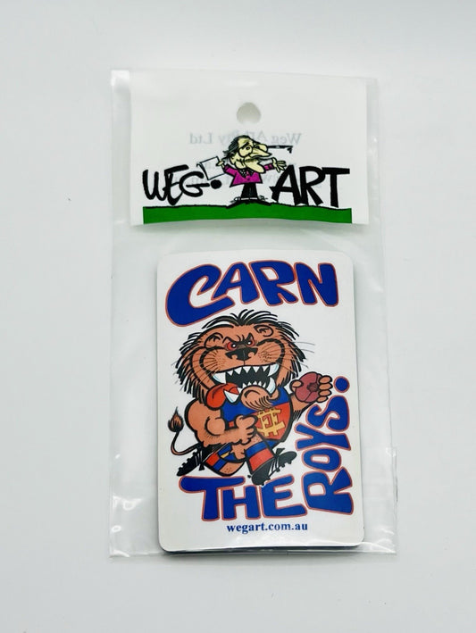 WEG WegArt Fridge Magnet - “Carn The Roys” Fitzroy Lions