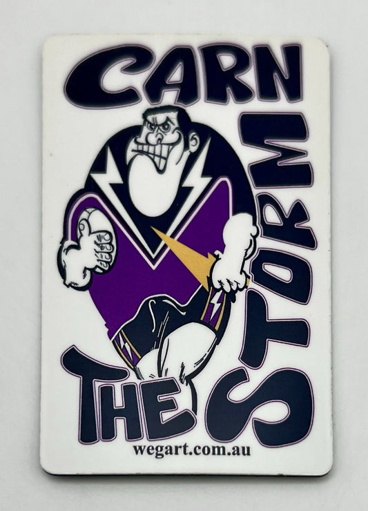 WEG WegArt Fridge Magnet - “Carn The Storm” - Melbourne Storm