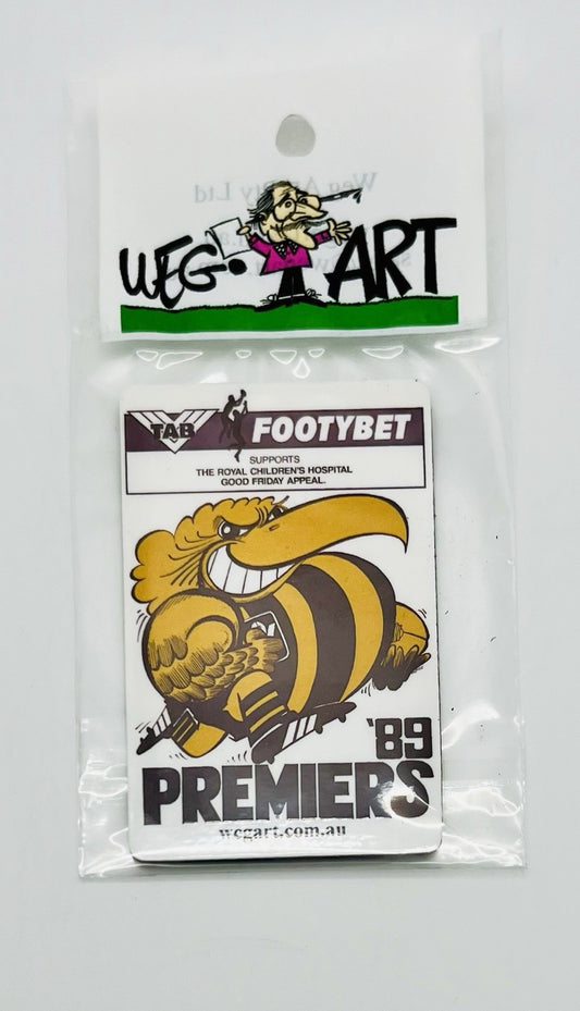 WEG WegArt Premiers Fridge Magnet - Hawthorn Hawks 1989