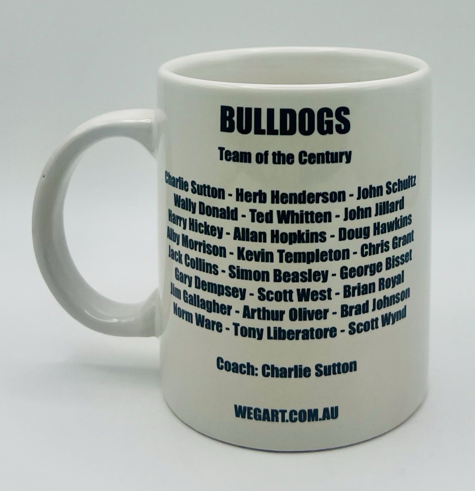 WegArt WEG Supporter Mug - Western Bulldogs - “Carn The Doggies”