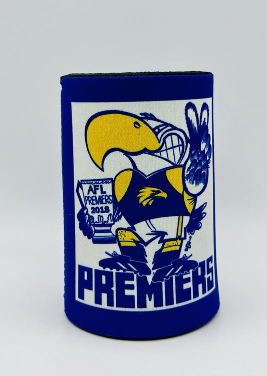 WegArt WEG Premiers Stubby Holder Can Cooler - West Coast Eagles 2018