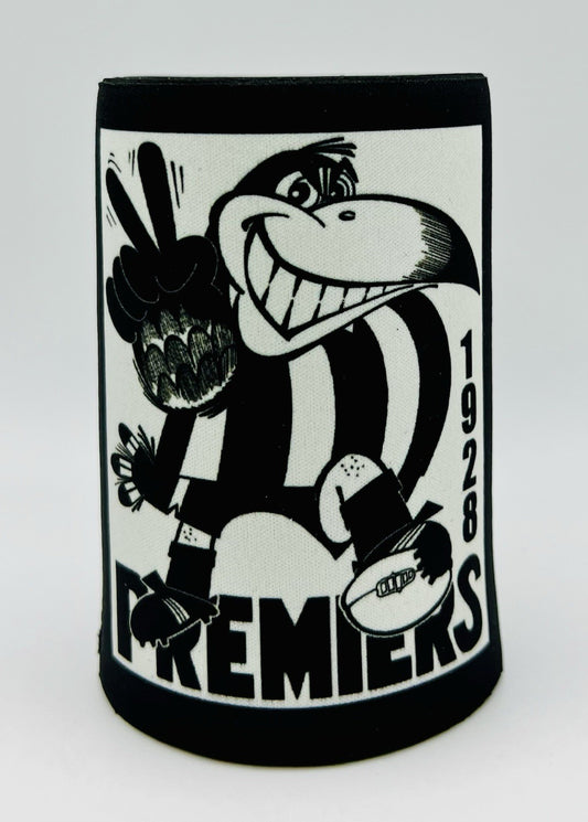 WegArt WEG Premiers Stubby Holder Can Cooler - Collingwood Magpies 1928