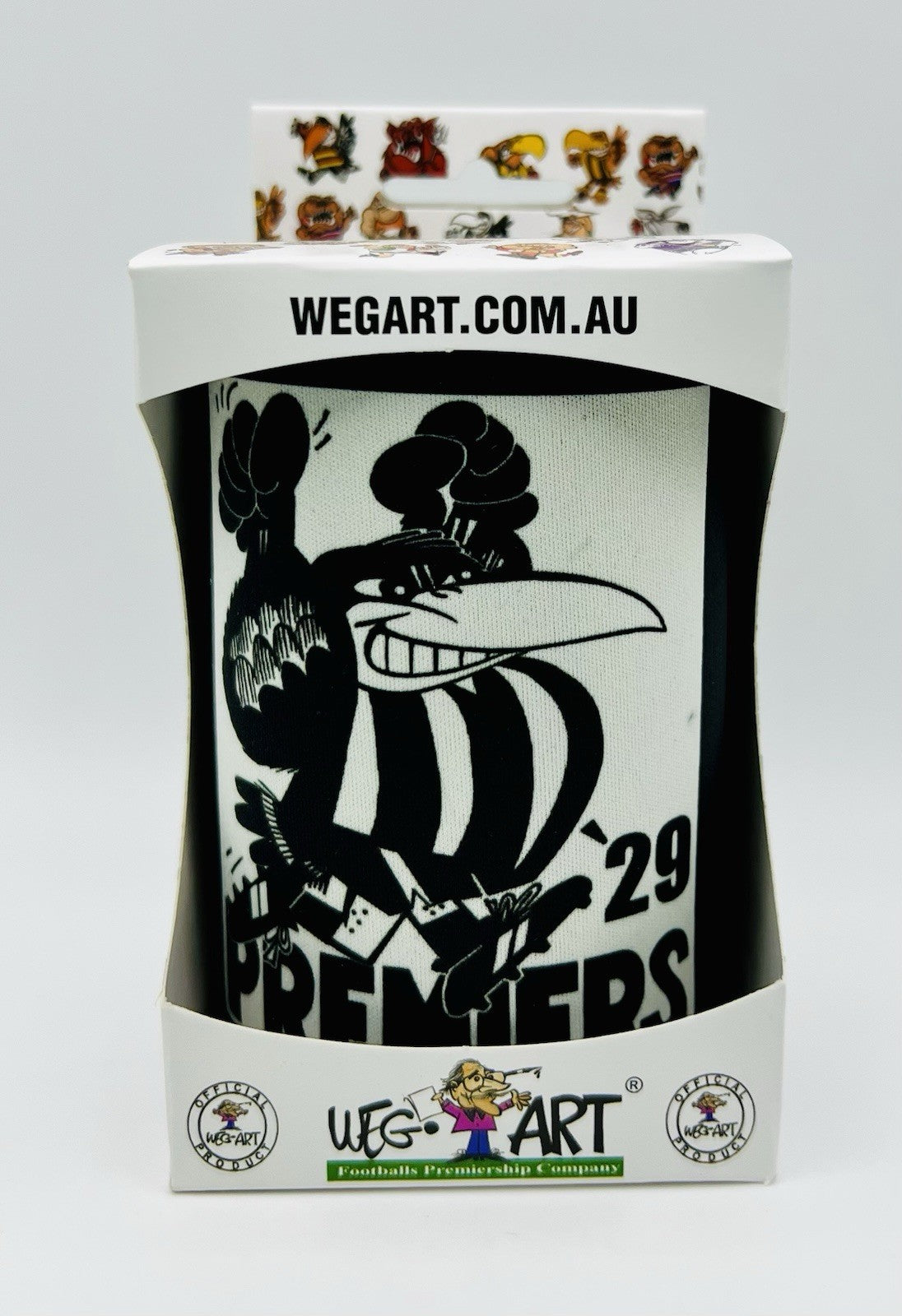 WegArt WEG Premiers Stubby Holder Can Cooler - Collingwood Magpies 1929