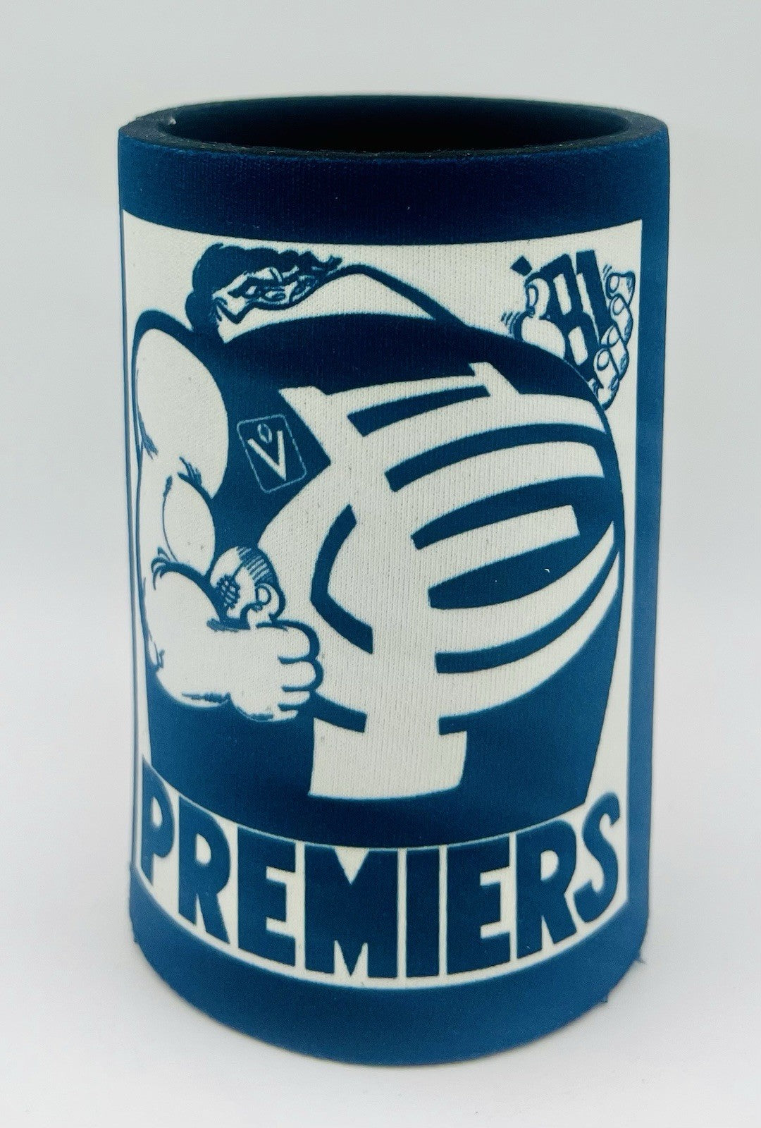 WegArt WEG Premiers Stubby Holder Can Cooler - Carlton Blues 1981