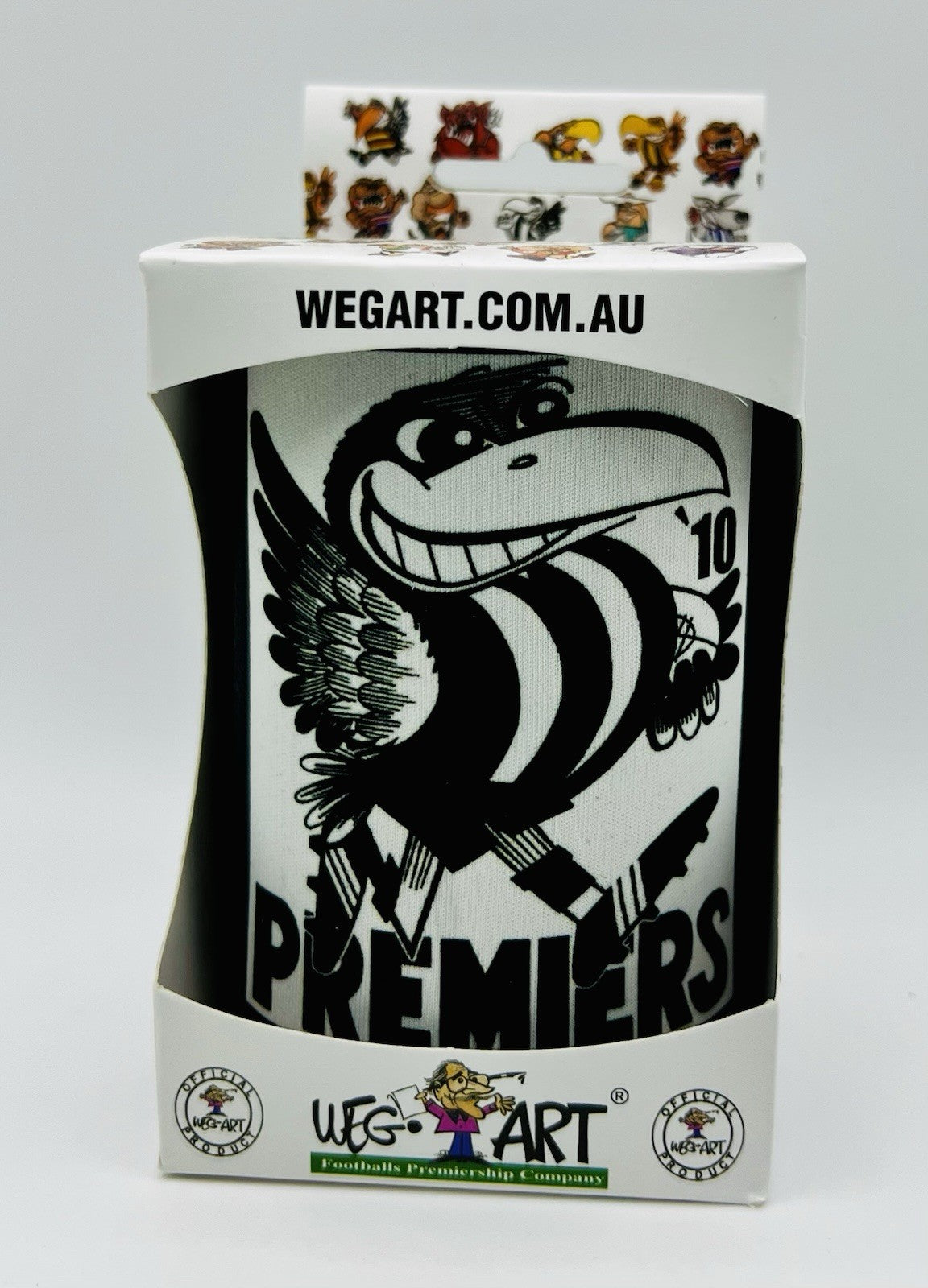WegArt WEG Premiers Stubby Holder Can Cooler - Collingwood Magpies 1910