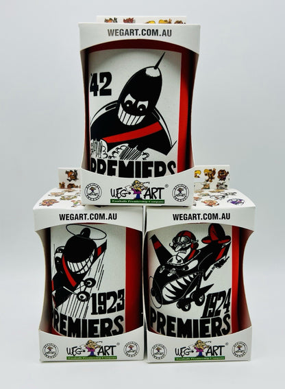 WegArt WEG Premiers Stubby Holder Can Cooler - Essendon Bombers 1897