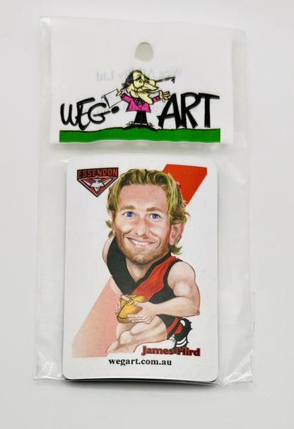 WEG WegArt Fridge Magnet - Essendon Bombers Player Image James Hird
