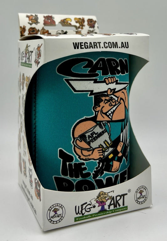 WegArt Stubby Holder Can Cooler - Port Adelaide Power “Carn The Power”