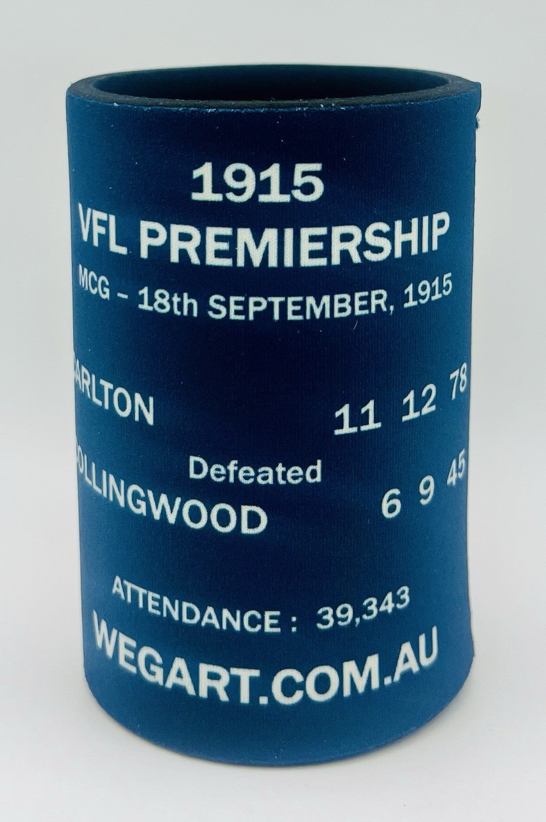 WegArt WEG Premiers Stubby Holder Can Cooler - Carlton Blues 1915